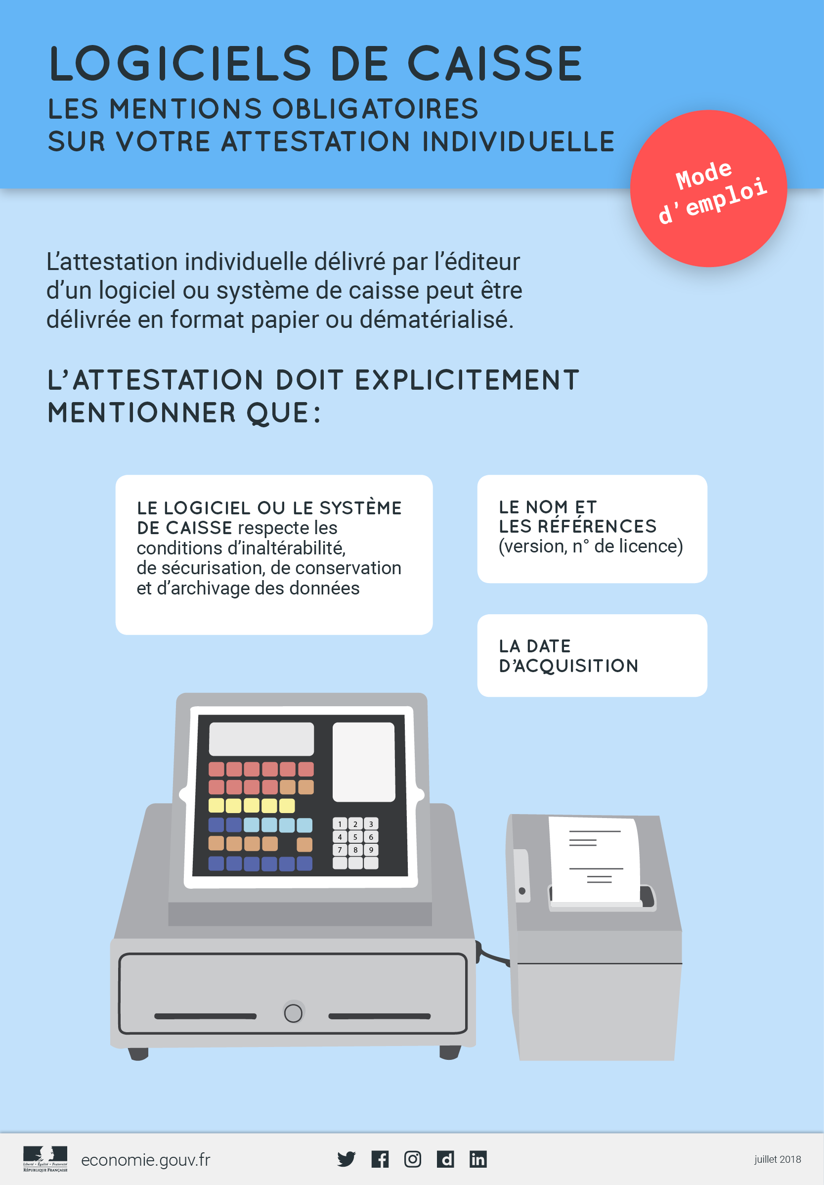 Logiciels De Caisse Certifies L Administration Fiscale Precise Le Dispositif Impots Gouv Fr