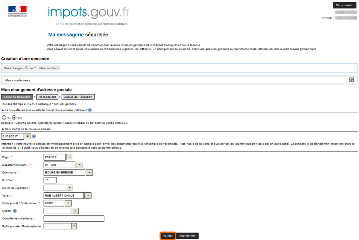 Maquette Des Demarches En Ligne Des Usagers Particuliers